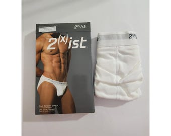 2(x)ist sportslip wit 100% katoen microvezel tailleband vintage medium 31-33