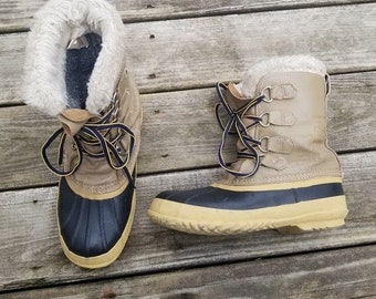 Vintage 90s y2k Sorel Manitou Iconic Winter Snow Duck Boots Waterproof Gorpcore