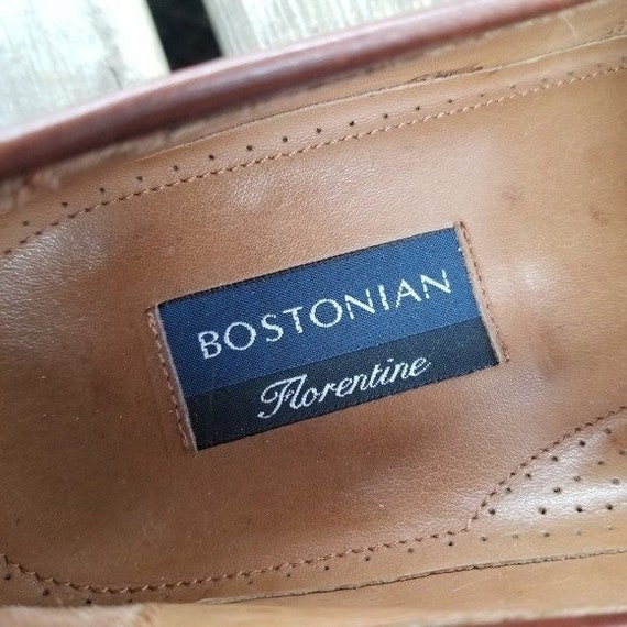 Vintage Bostonian Florentino Brown Leather Fringe Tasseled 