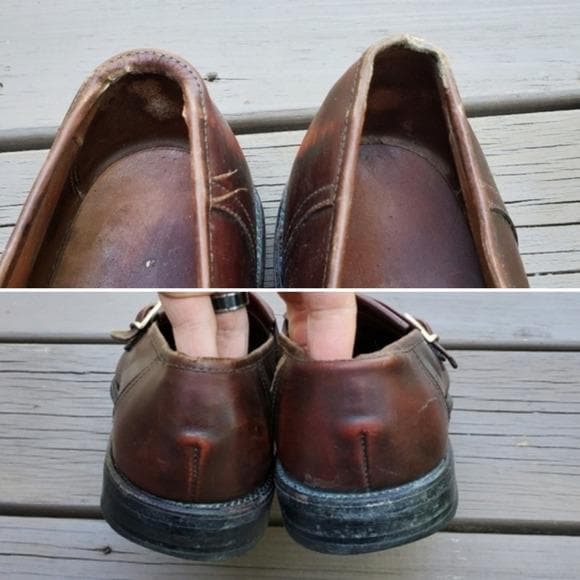 Vintage 80s Allen Edmonds Montague Kiltie Monk Strap Brown 