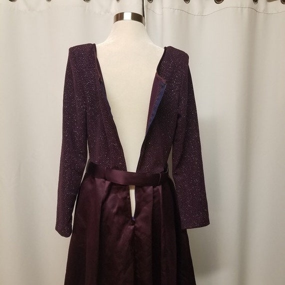 Vintage 90s y2k Jessica McClintock Plum Purple Gl… - image 6