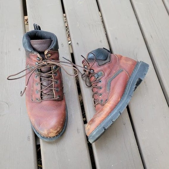 Botas de trabajo de cuero marrón con cordones Red Wing Shoes 926 - Main Image