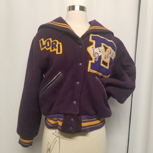 Purple Varsity Jacket - Etsy