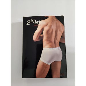 2(x)ist Trunk Underwear White Move Tencel Lycra Pique Vintage Small image 2