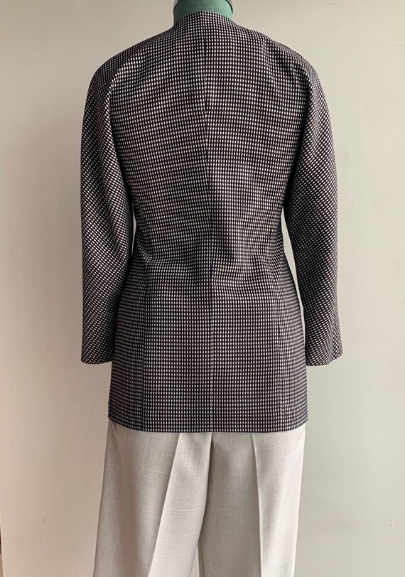 80s 90s Designer Brand Fine Wool Suit Coat Jacket… - image 5