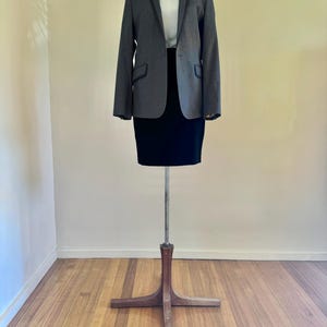 Ted Baker Grey Blazer: 2000s Tailored Suit Jacket, Size M-L