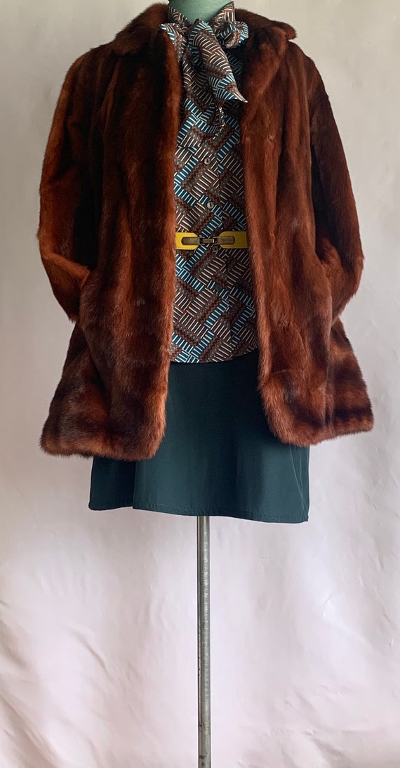 Mink coat shop outfit