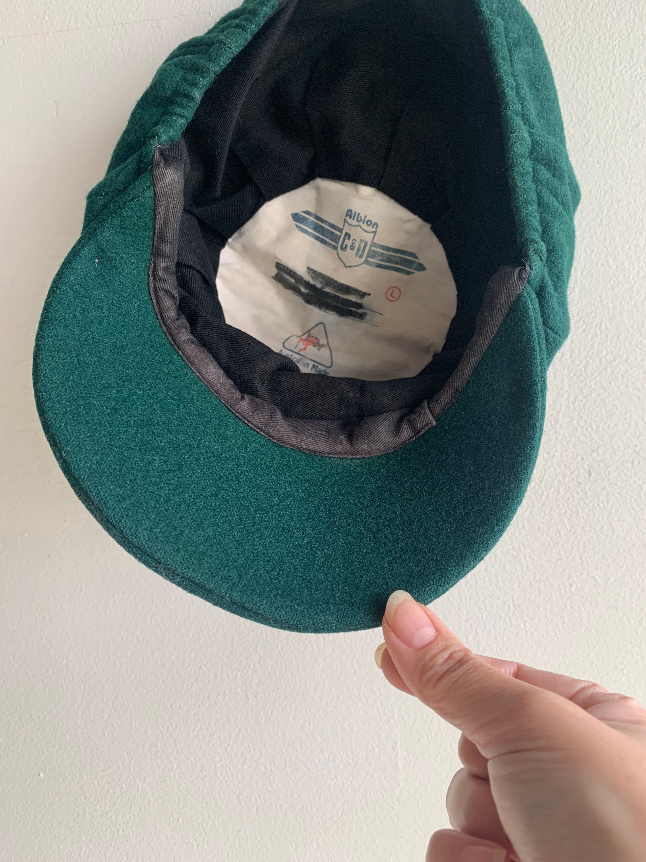 Classic Albion Wool Baggy Green Cap Cricket Cap Made in Australia