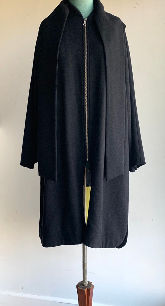 90s Designer Brand Bettina Liano Loose Fit Black Wool Long Jacket Coat stylish Fine Detailed Spring Fall Formal Occassion Event Wear sizem l Etsy Canada