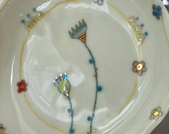 Abstract Design Porcelain Plate