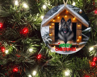 Shiloh Shepherd Christmas Ornament, Shiloh Ornaments, Dog Ornaments, Dog Lovers Gift