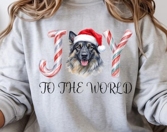 Shiloh Shepherd Christmas Unisex Crew Neck Sweatshirt, Shiloh Shepherd Apparel, Christmas Crew Necks