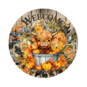 Fall and Halloween Metal Wreath Signs, Signs for Wreaths, Wreathmaker Supplies, Fall Wreath Attachment, Aluminum Signs for Wreaths