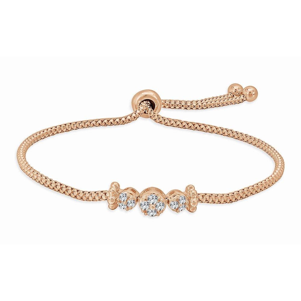 18k White Gold & Diamond Bolo Bracelet Fine Jewelry Real Etsy