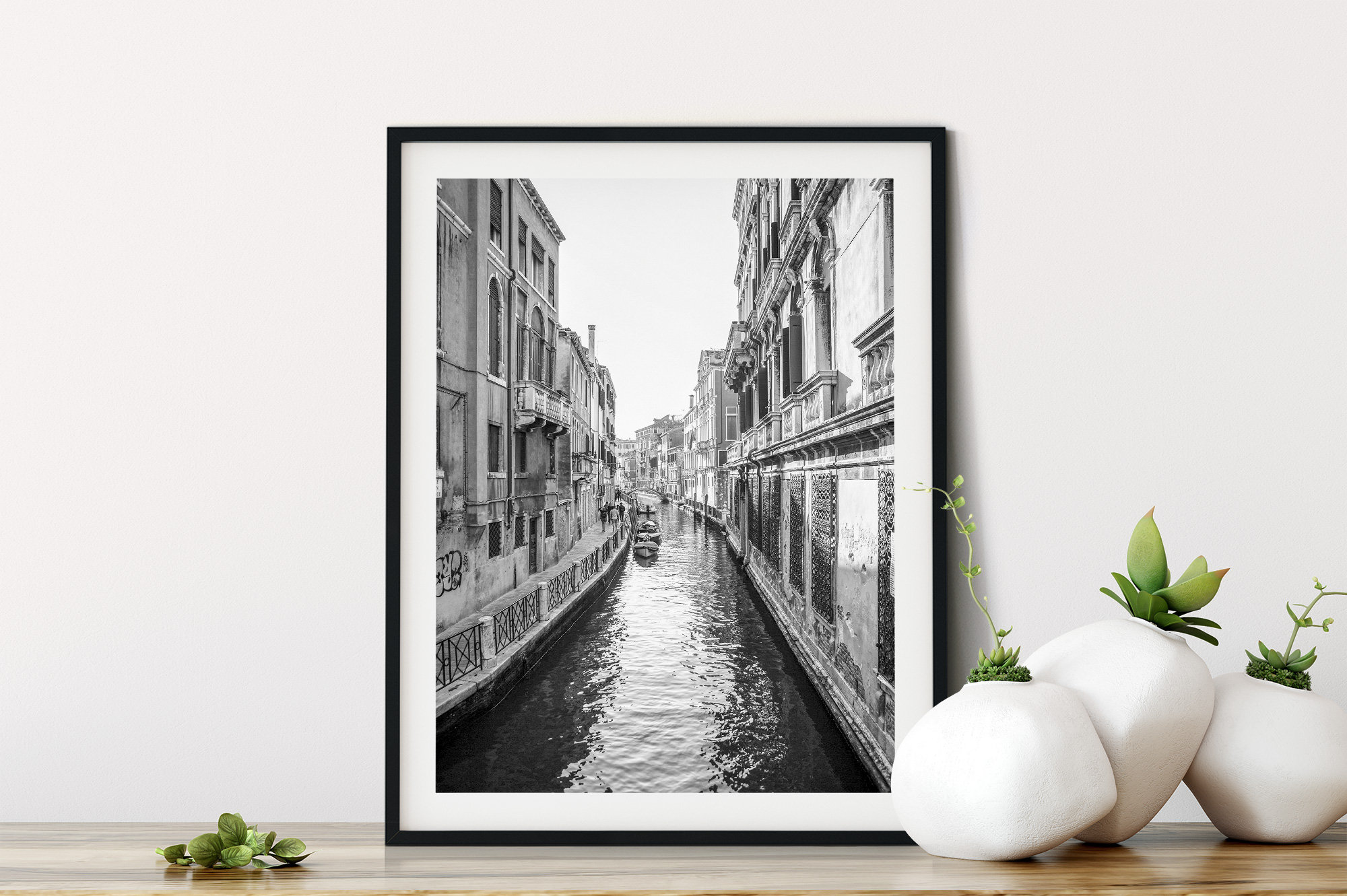 Venice in Italy Black &amp; White Travel Photography. Printable | Etsy