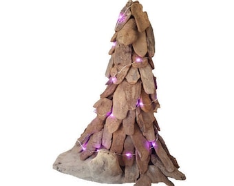 Sapin de Noël en bois flotté