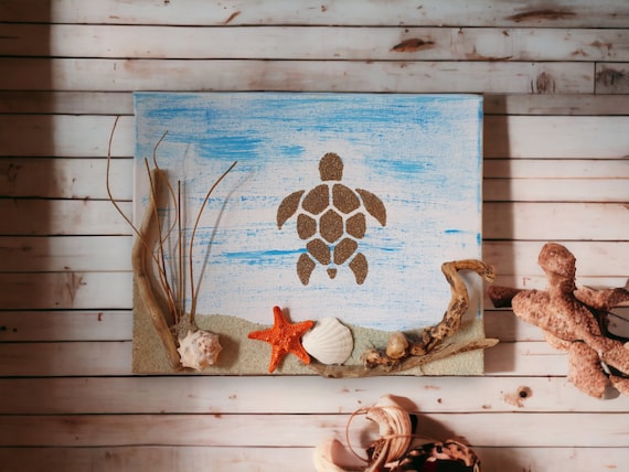 Déco Murale Plage – Lot De 6 Pièces En Bois (coquillages, étoiles De Mer…), Style Marin, Facile à Coller