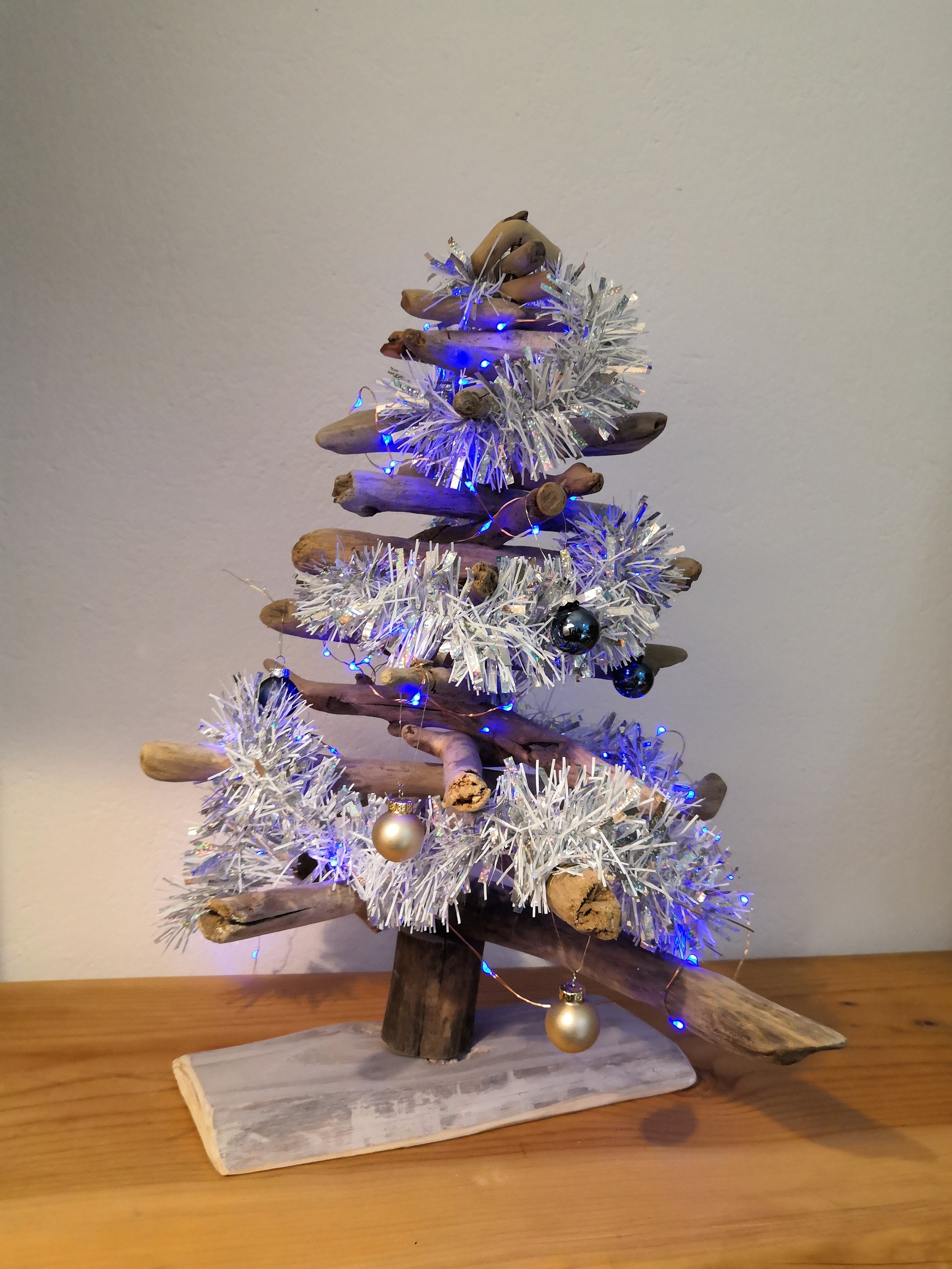 Sapin de Noël 50 cm en Bois Flotté