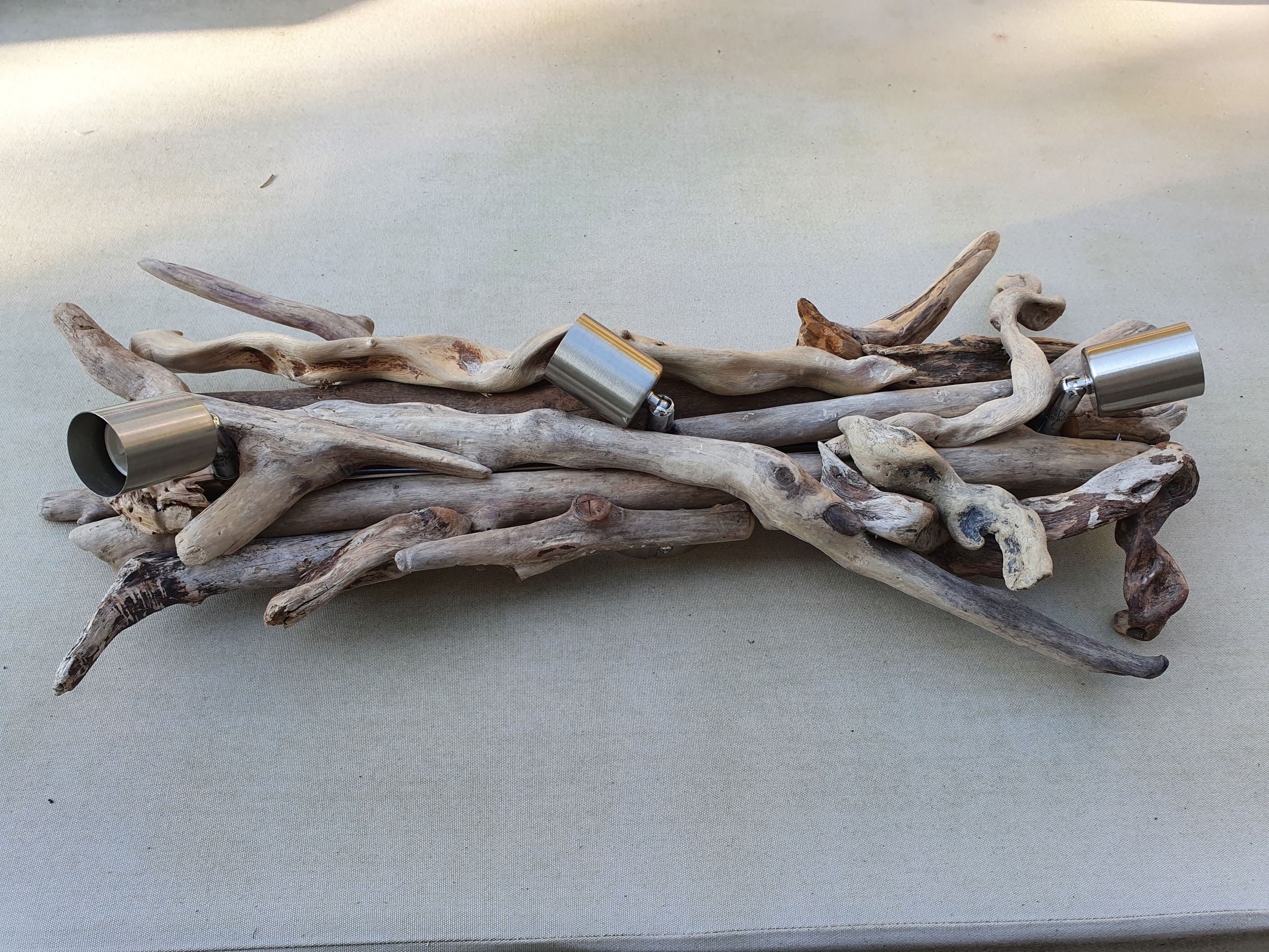 Plafonnier 3 Spots en Bois Flotté Spooty 3