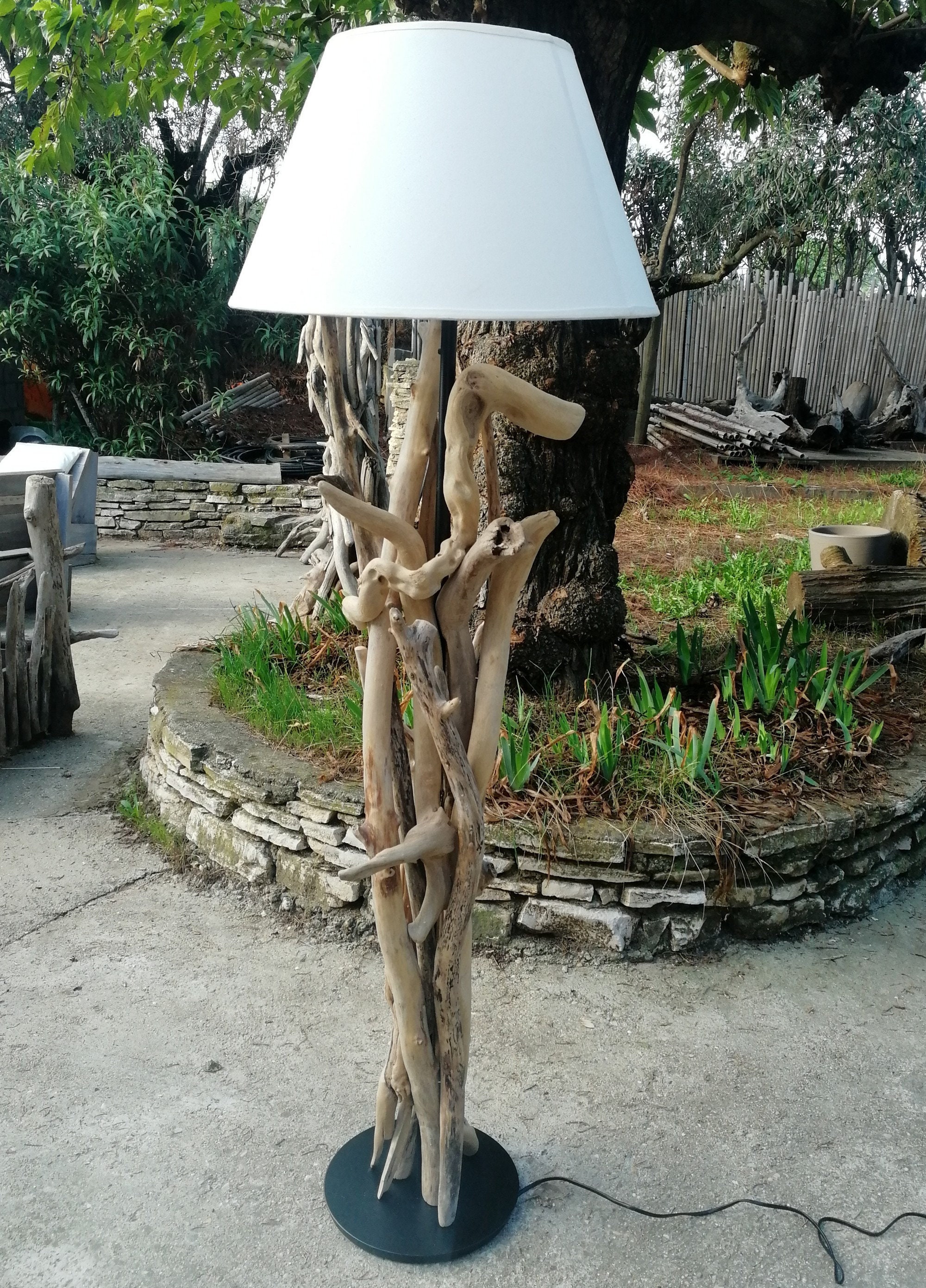 lampadaire En Bois Flotté
