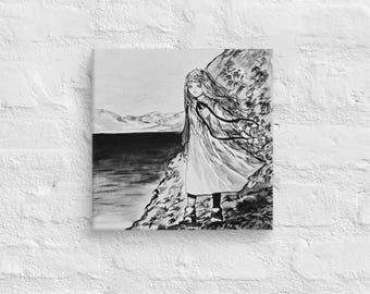 Richie from Witch Hat Atelier on Canvas by @ppillowcase  - Hand-Stretched Canvas (1.25" Thick)