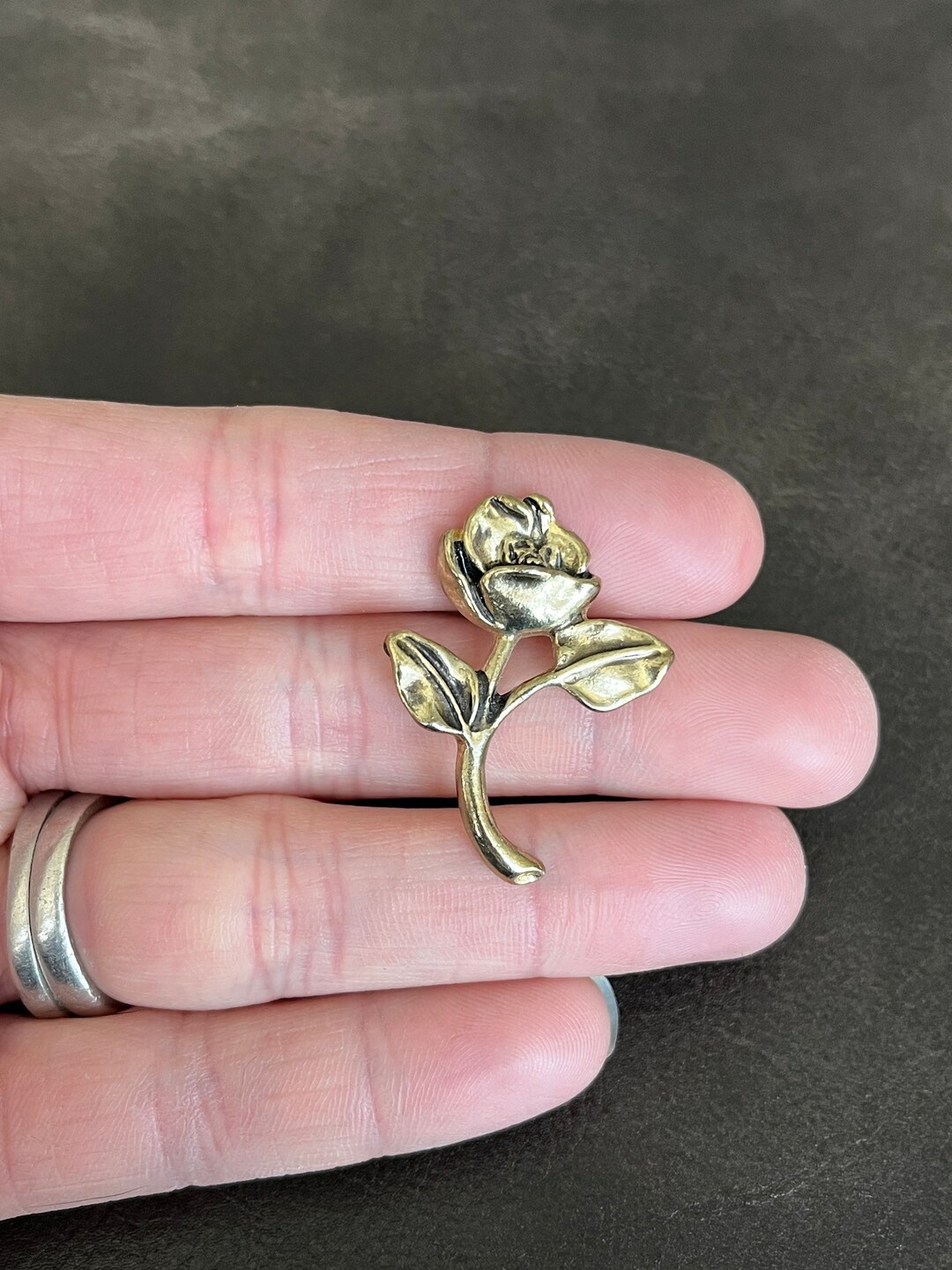 Vintage Rose Pin - Etsy