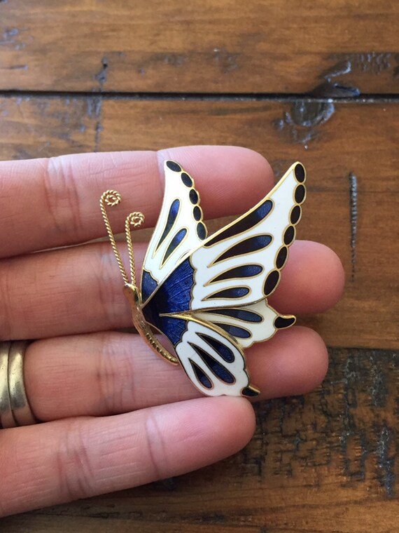 cloisonne butterfly pin Gem