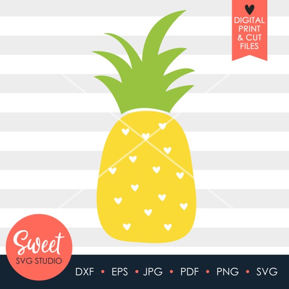 Pineapple Svg Pineapple Print And Cut File Svg Files Cricut Etsy