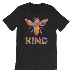 Bee Kind Beautiful Autism Awareness Gift Tee Shirt Puzzle Bee Kind Beautiful Autism Awareness Gift Tee Shirt Puzzle