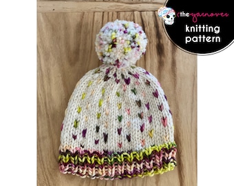 PATRÓN DE TEJIDO - Gorro voluminoso de otoño