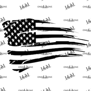 American Flag Torn Flag USA Tattered Flag Cutting File png ai eps svg Vector Digital file di taglio digitale Scarica Militare Silhouette Cricut Patriotic