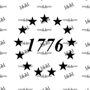 1776 Union 1776 Stars 1776 Circle Freedom 1776 corte png ai eps svg Vetor Arquivo de corte digital Baixar Silhueta Militar Cricut Patriótico png