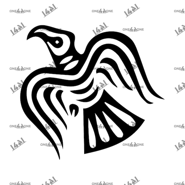 Odins Raven Viking Raven Celtic Norse svg - Cut file - Cricut - Silhouette - Viking - Military - 2nd Amendment