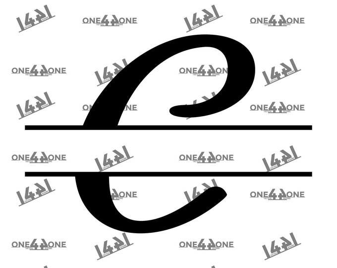 Uppercase C Letter Split Monogram Svg, Alphabet Split Name Frame, Split ...