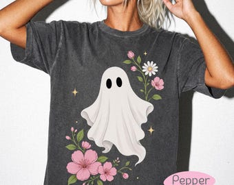 Floral Ghost Shirt | Cherry Blossom Halloween Tee