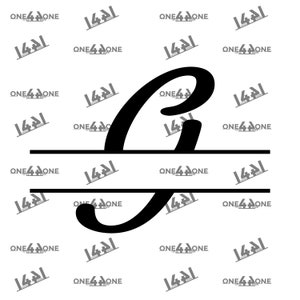 Split Letter Monogram Initial G ,SVG, Eps, Png, Split Letter Monogram Svg, Split Letter Monogram for Cricut & Silhouette, Svg Cut FIles