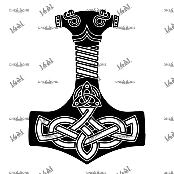 Mjolnir Thors Hammer Viking Hammer Norse svg Cut file | Etsy