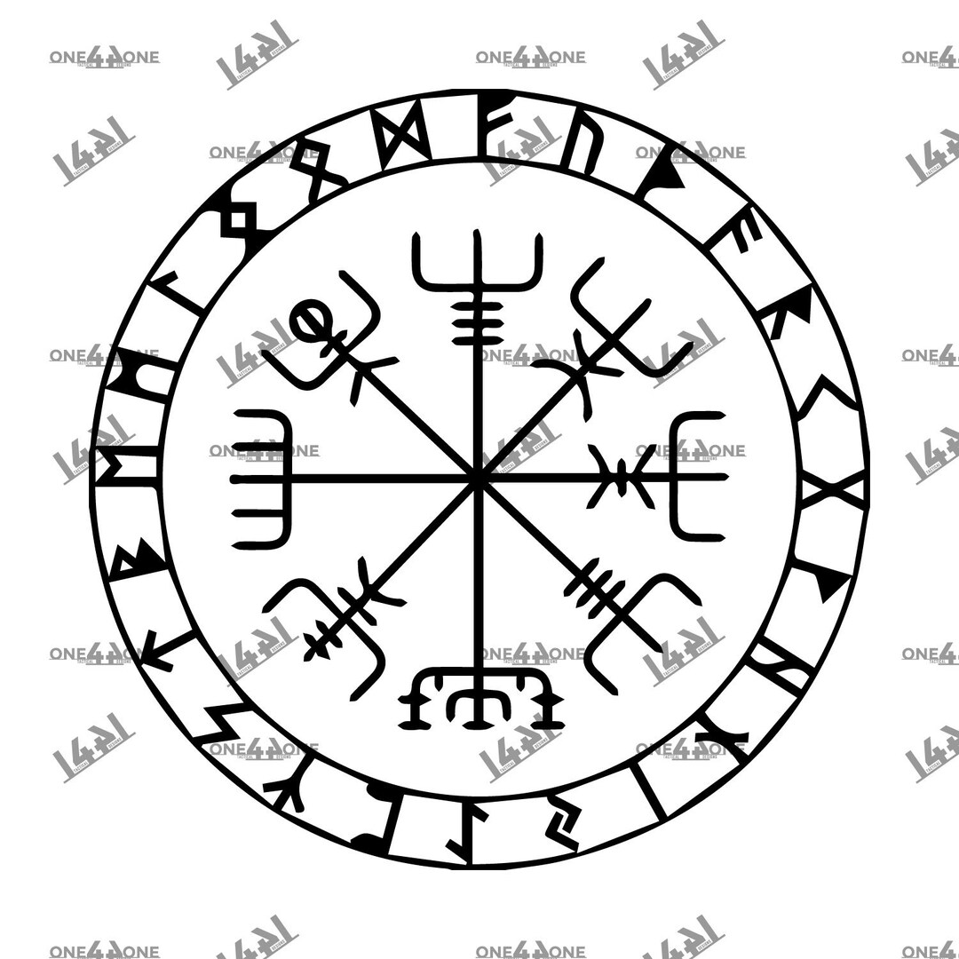 Viking Compass Vegvisir Celtic Viking Rune Svg Cut File Cricut ...