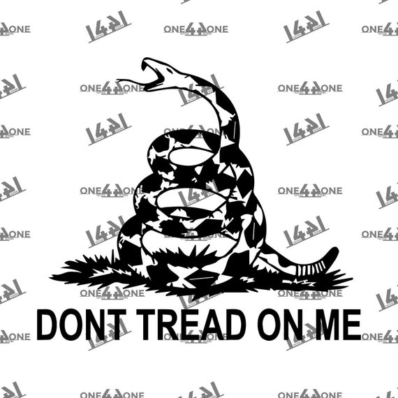 Don T Tread Of Me Svg Dtom Gadsden Flag Cutting File Png Etsy