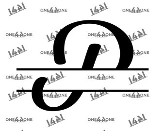 Split Letter Monogram Initial P ,SVG, Eps, Png, Split Letter Monogram Svg, Split Letter Monogram for Cricut & Silhouette, Svg Cut FIles
