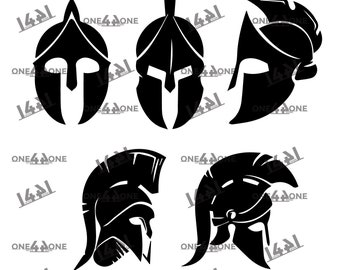 Bundle Spartan Helmet Molon Labe Spartans Warrior Spartan Armor svg Cut file ai png eps Cricut Silhouette Military 2nd Amendment