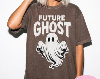 Future Ghost Halloween Shirt | Comfort Colors Dripping Ghost Tee