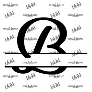 Split Letter Monogram Initial B ,SVG, Eps, Png, Split Letter Monogram Svg, Split Letter Monogram for Cricut & Silhouette, Svg Cut FIles