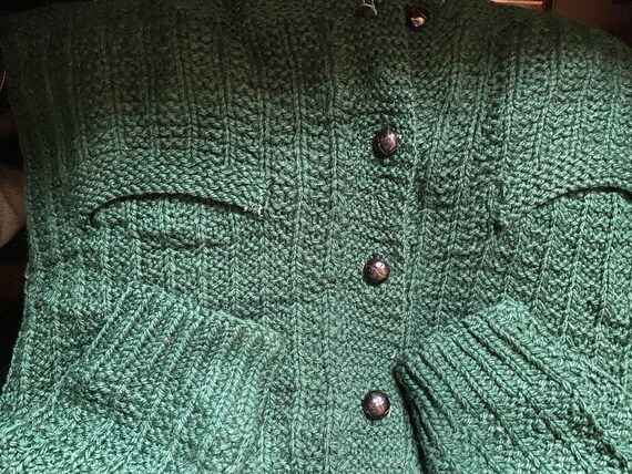 Vintage handknit British sweater circa 1950s - image 2