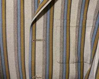 Vintage 60s striped 3 button Mod jacket tailored by Hornes of London