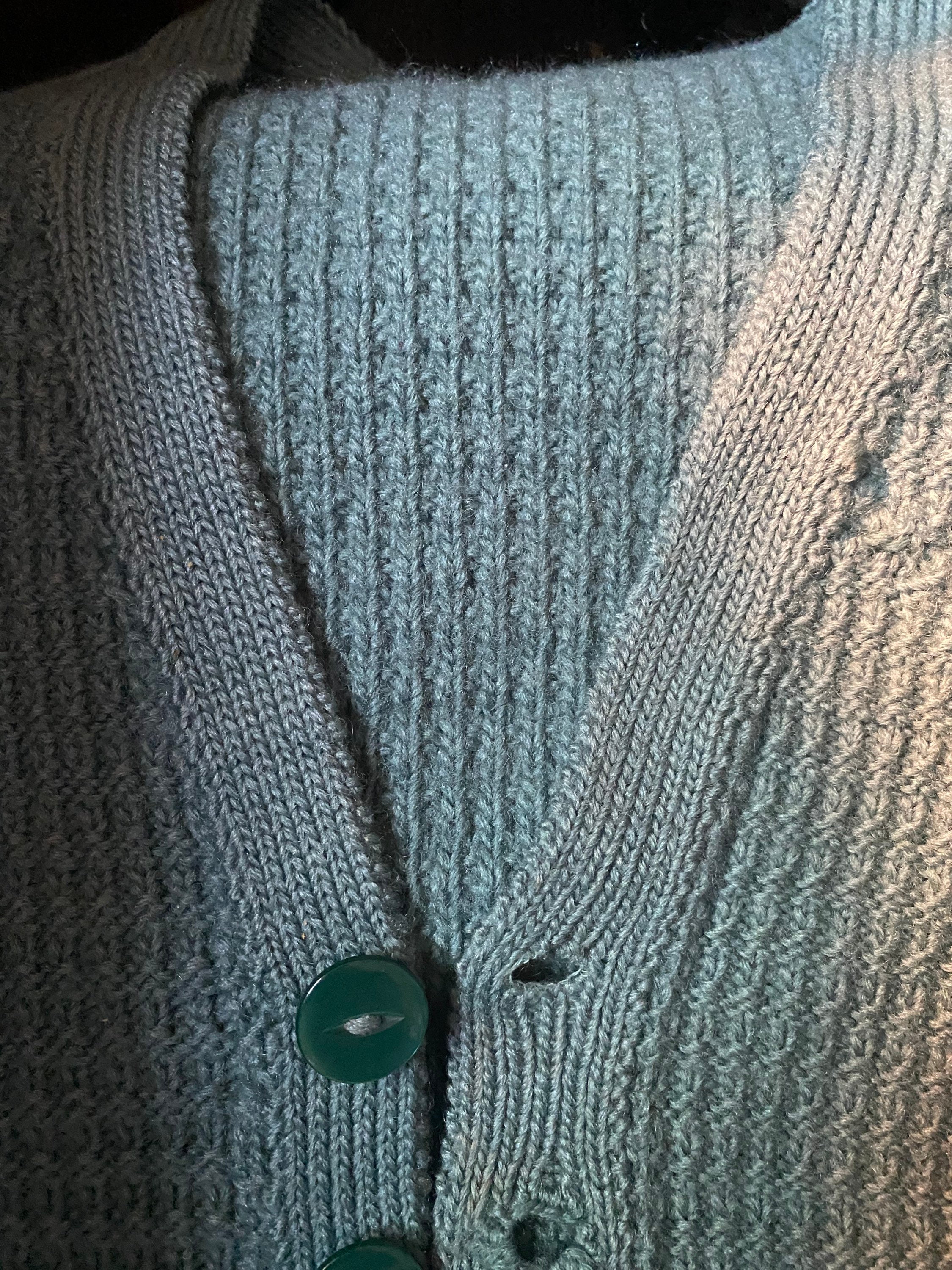 Vintage Aran Diamond Hand Knit Cardigan – MaisonM