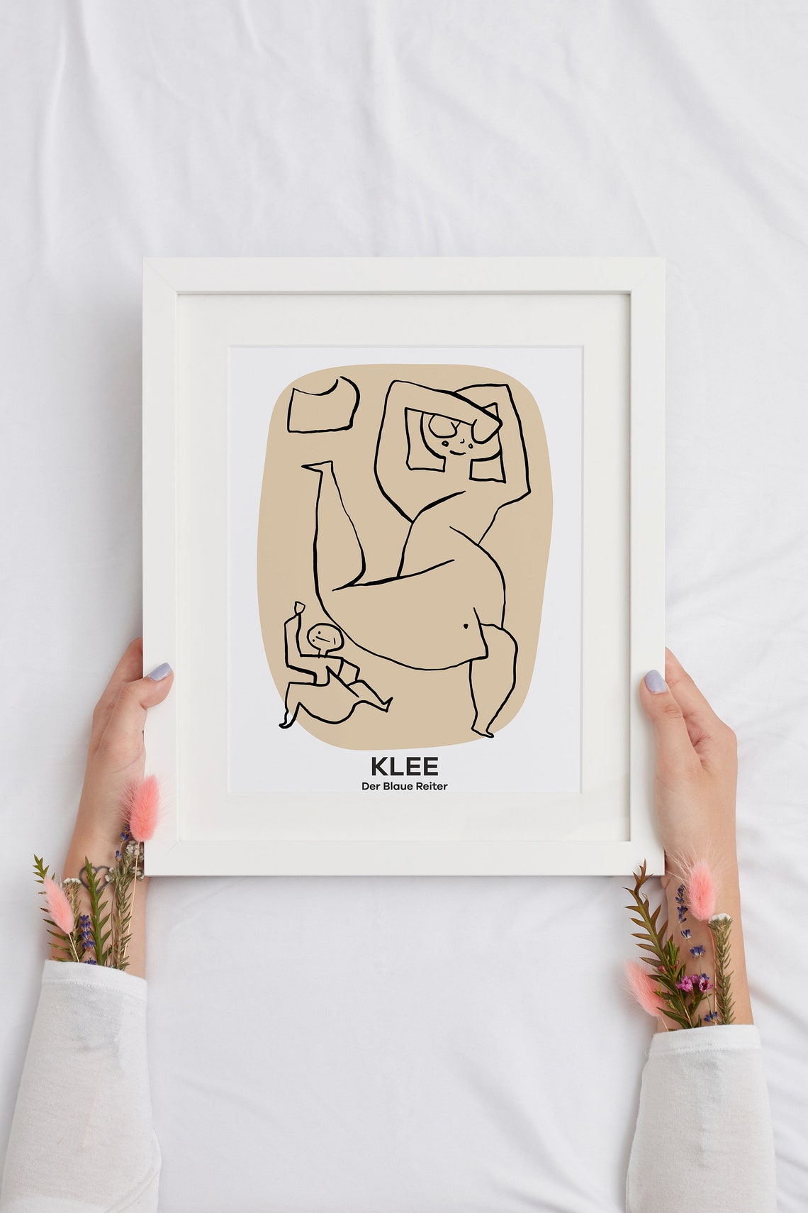 Klee Line Drawing Paul Klee Poster Printable Portrait Art Etsy