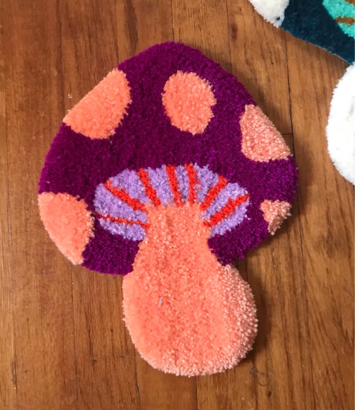 Mushroom Rug Mushroom Wall Hanging Tufted Mushroom Etsy