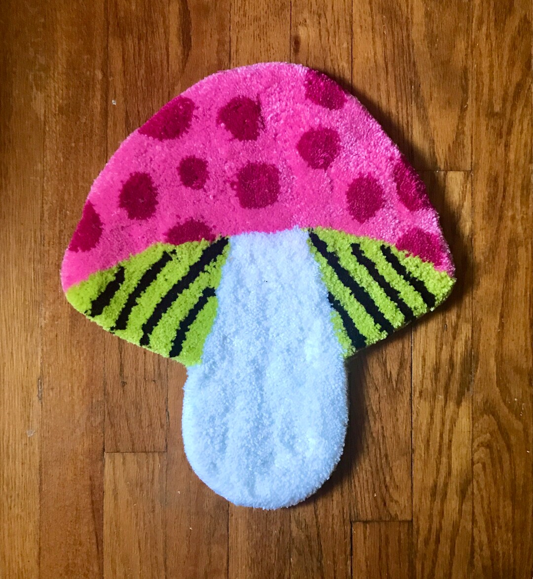 Mushroom Rug, Mushroom Wall Hanging, Tufted Mushroom Etsy