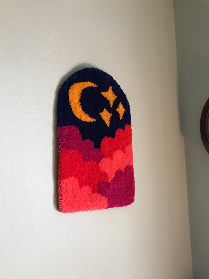 Cloud Rug Tufted Rug Aesthetic Rug Tufted Wall Hanging Etsy